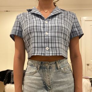 Blue shein top